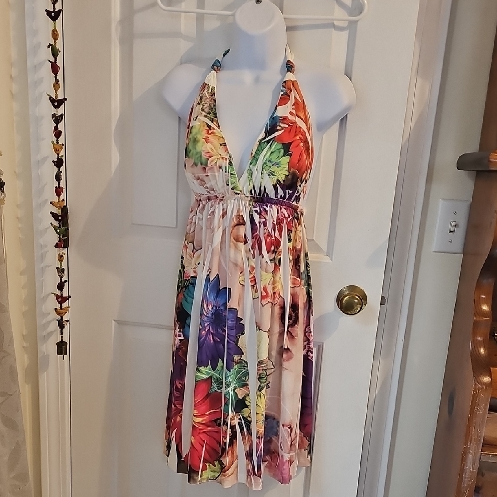Body Central Multicolor Floral Dress M